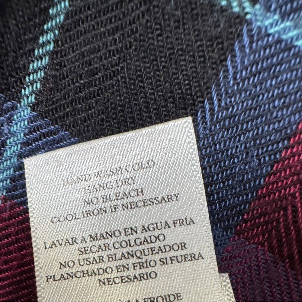 Rails Hunter Flannel Feel Button Front Shirt Midnight Ultramarine Berry Small - Picture 12 of 14